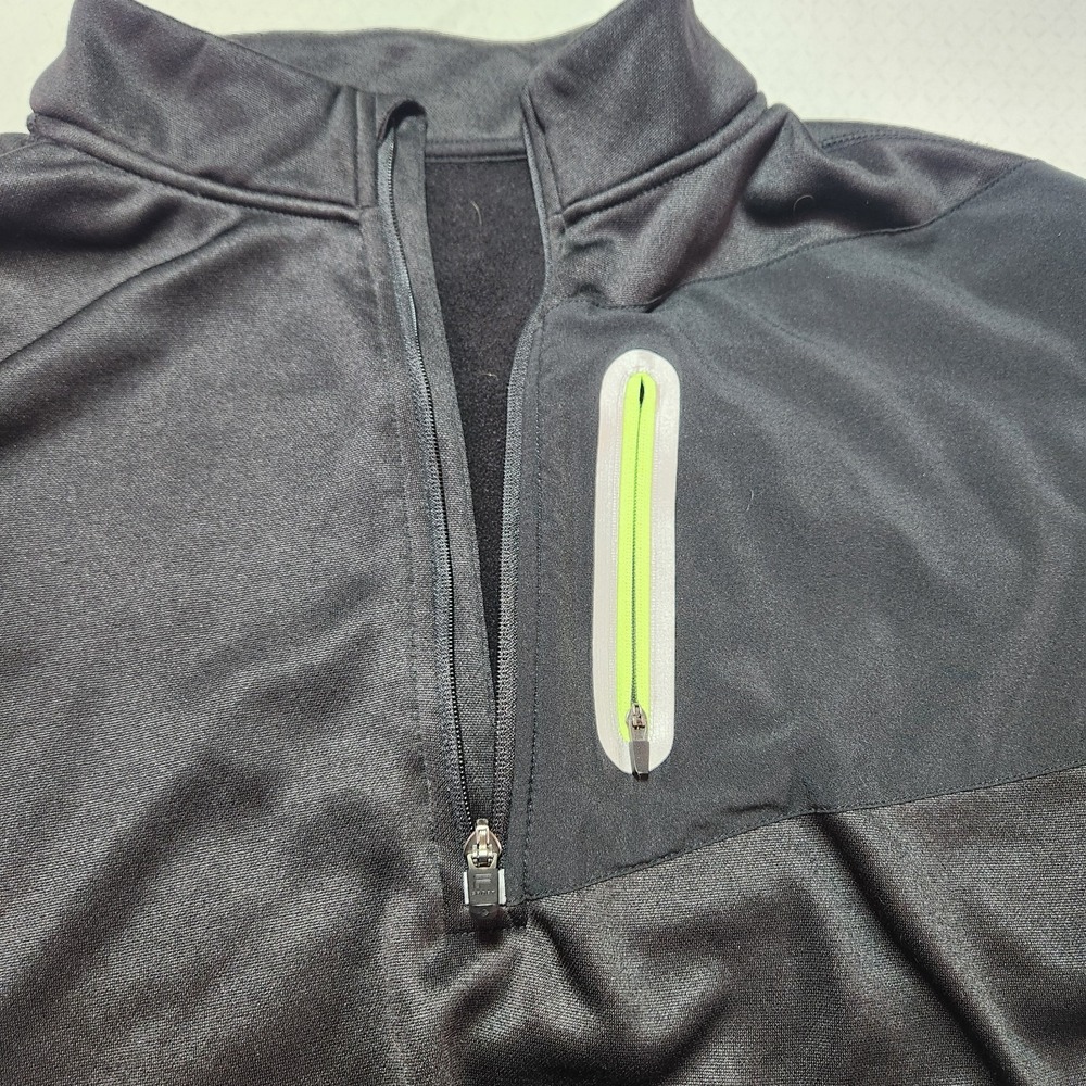 Mens Fila Sport Live in Motion 1/4 Zip Black Pullover - Size 2XL - Picture 6 of 11